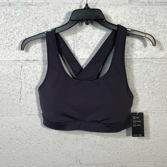 Ideology Plus Size Medium Impact Sports Bra, gray 1X - Picture 1 of 7